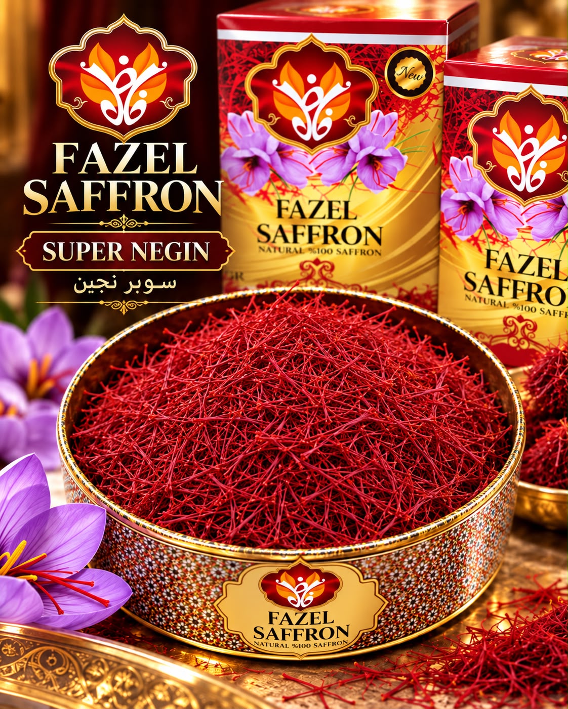 Fazel Saffron Super Negin - زعفران سوبر نجين