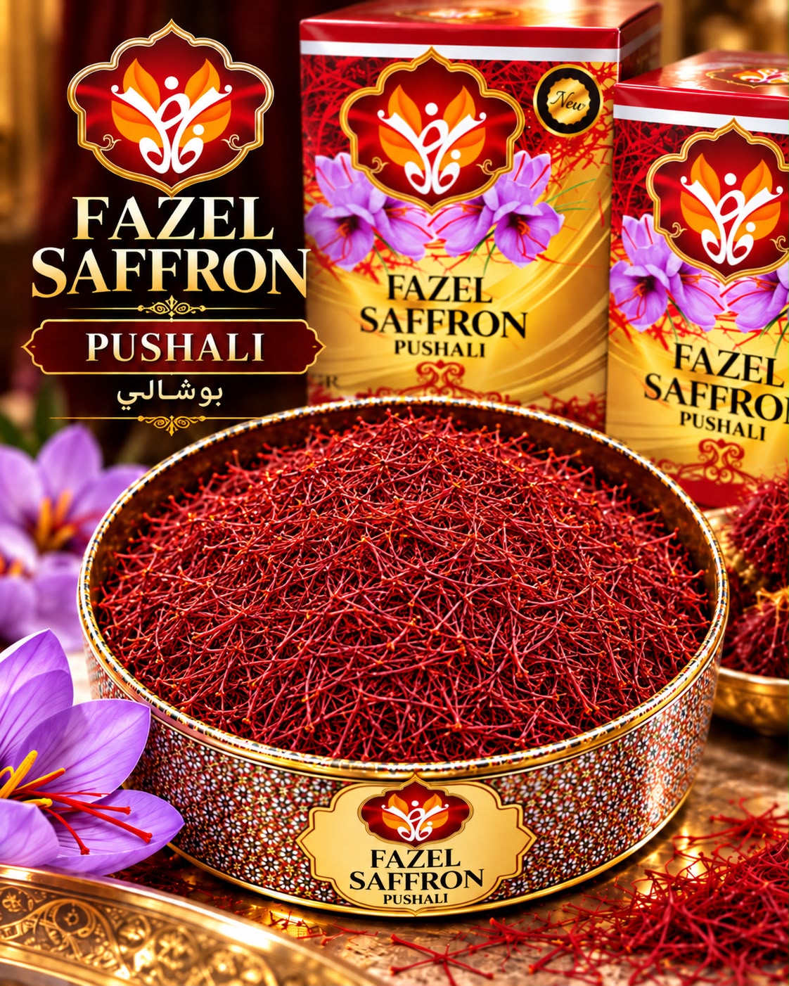 Fazel Saffron Pushali - زعفران البوشالي