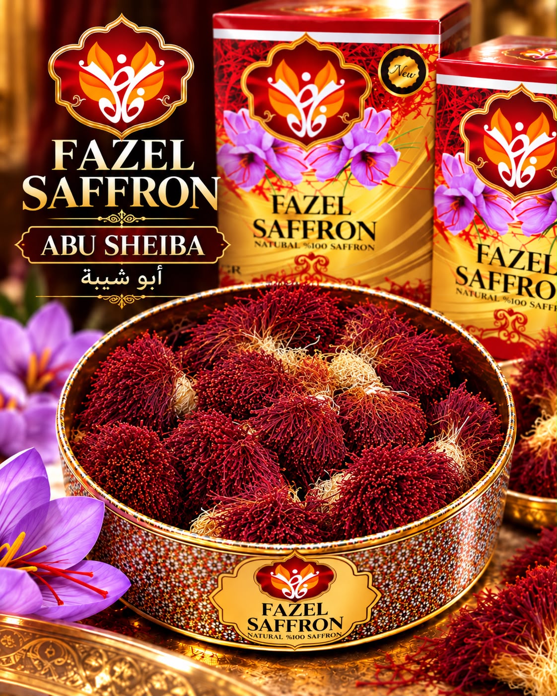 Fazel Saffron Abu Sheiba - زعفران أبو شيبة